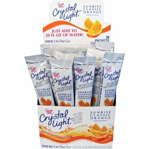 Kraft Foods Crystal Light Sticks, 0.16 oz., 30/BX Classic Orange, 30PK KRFGEN00504